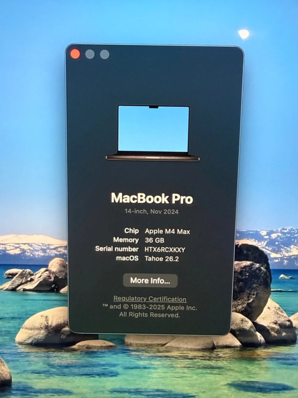 Apple MacBook Pro 14-inch M4 Max 36GB SSD Space Gray 1TB storage